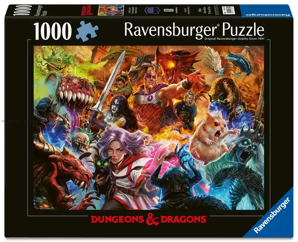 Mycket uppskattad | Dungeons & Dragons Hjältar mot monster, 1000 bitar