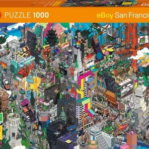 eBoy Pixorama - San Francisco, 1000 bitar - Säker betalning
