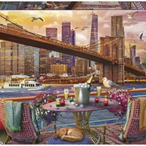Eduard Romantisk kväll vid Brooklyn Bridge, 2000 bitar | Kan beställas