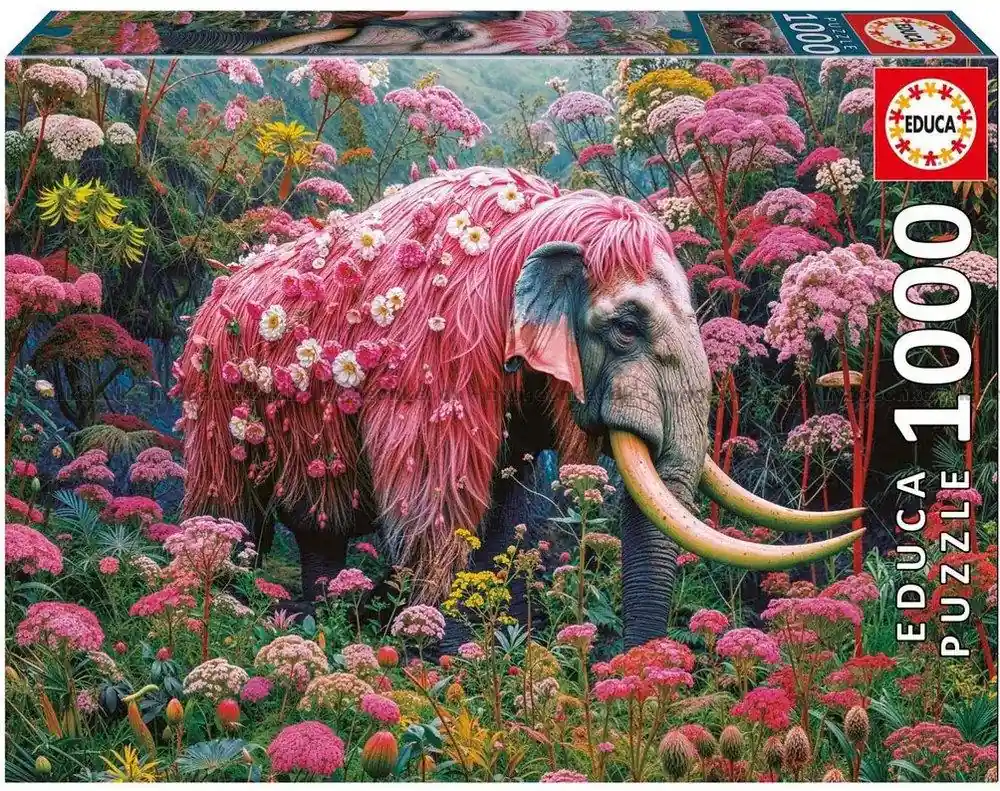 Elefantens blomsterprakt, 1000 bitar - Skaffa nu