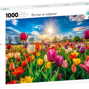 Ett hav av tulpaner, 1000 bitar | Spara mer