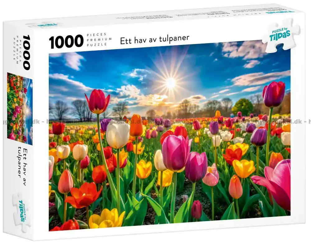 Ett hav av tulpaner, 1000 bitar | Spara mer
