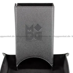 Direkt från fabriken | Fold Up Dice Tower Black - Leatherette