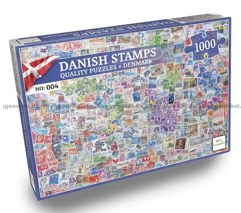 Handla säkert | Frimärken från Danmark, 1000 bitar