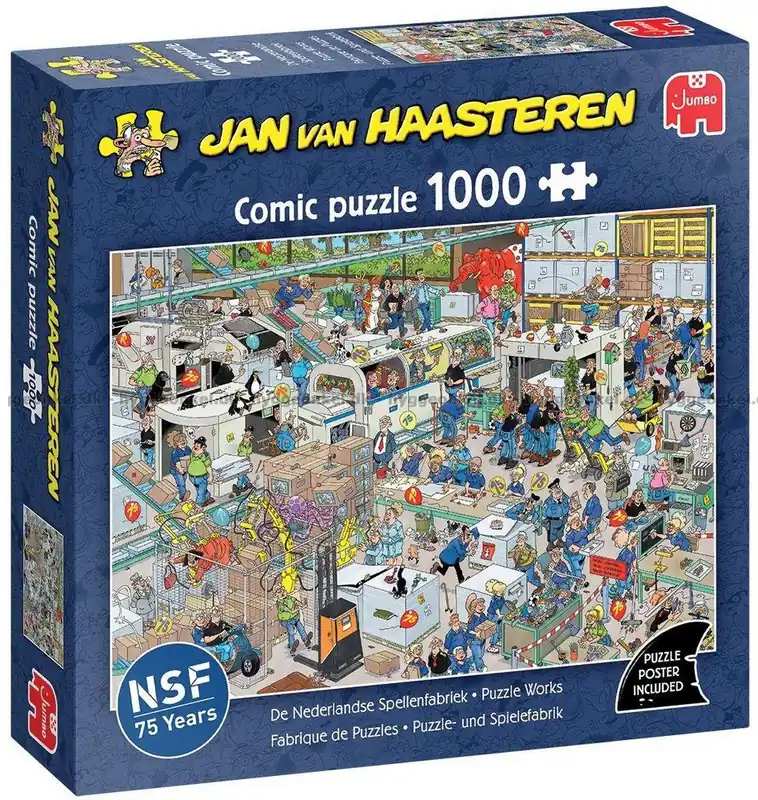Fullt sjå på fabriken, 1000 bitar | Extra bra pris