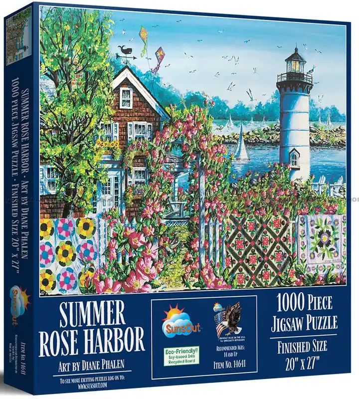 Kundfavorit | Fyrtornet i rosenträdgården, 1000 bitar