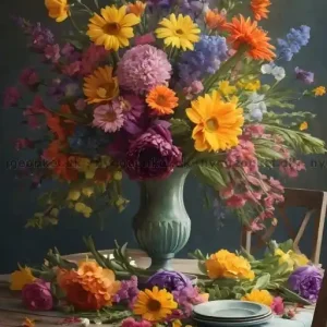 Nyhet i sortimentet - Färgglad blomdekoration, 1000 bitar