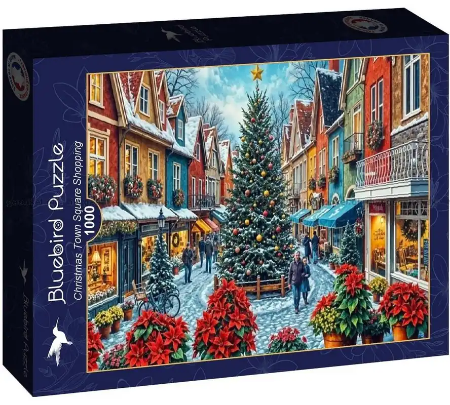 Gatan fylld av julglädje, 1000 bitar - Utförsäljning