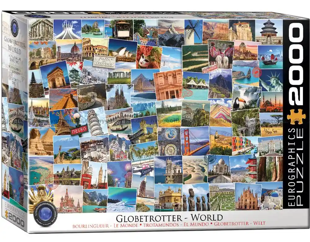 Globetrotter Världen, 2000 bitar | Fynd