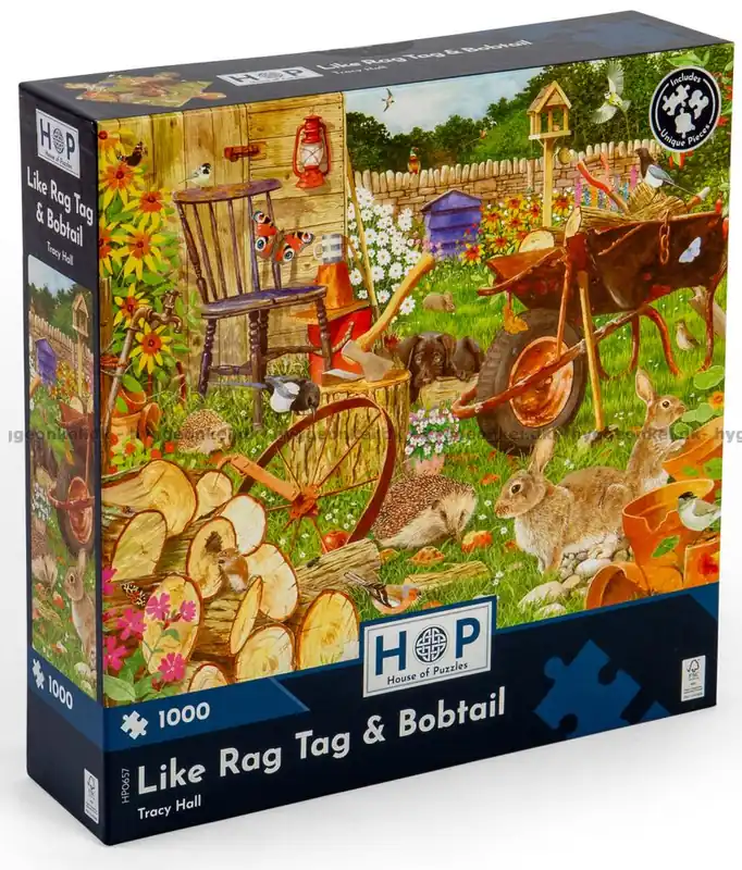 Hall Igelkottar, krukor och pioner, 1000 bitar - Handla säkert