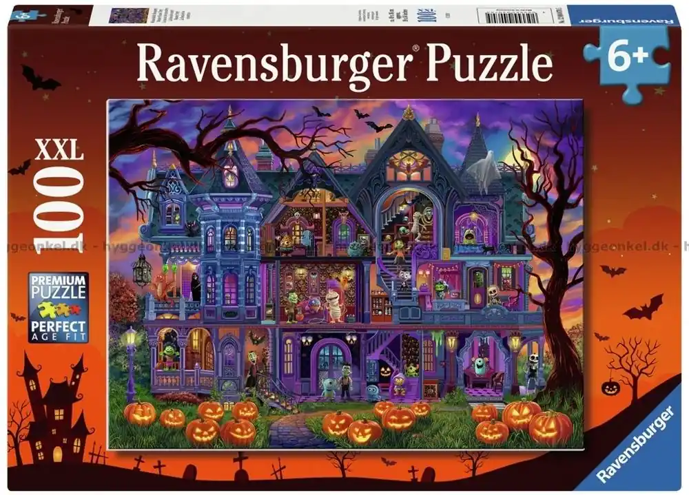 Smidig beställning | Halloween Monsterns hus, 100 bitar