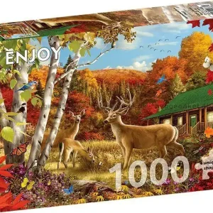 Specialerbjudande - Hjortar i skogsbrynet, 1000 bitar