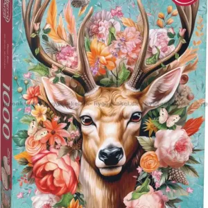 Storsäljare - Hjorten med blommor, 1000 bitar