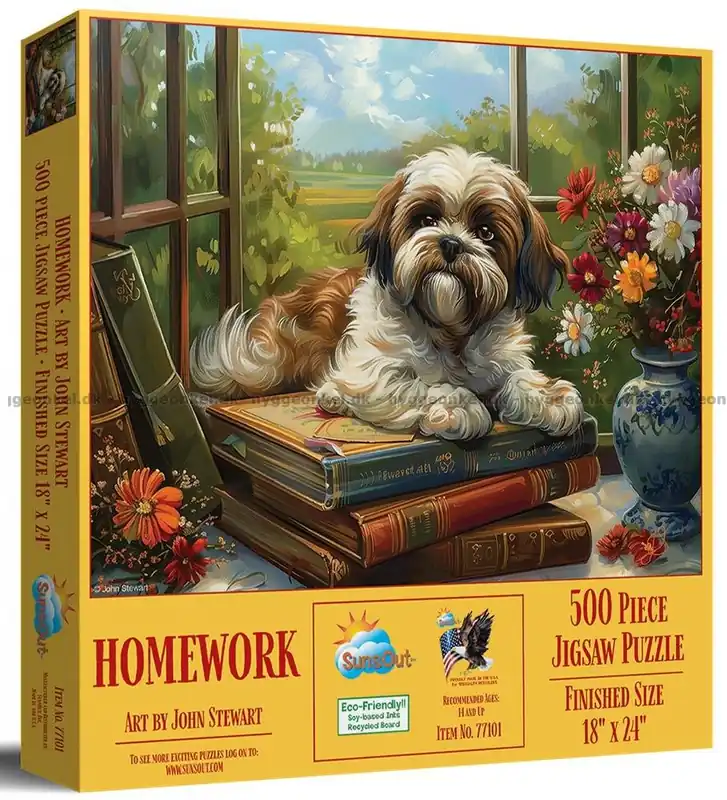 Specialerbjudande - Hunden älskar böcker, 500 bitar