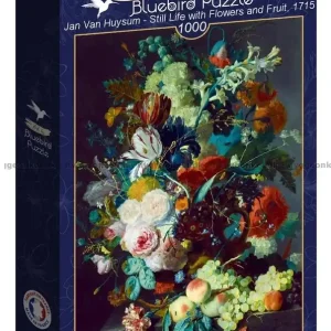 Riktigt fynd | Huysum Stilleben med frukt och blommor, 1000 bitar