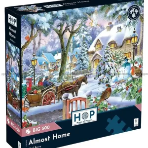 Hästvagn genom julsnön, 500 bitar | Toppsäljare