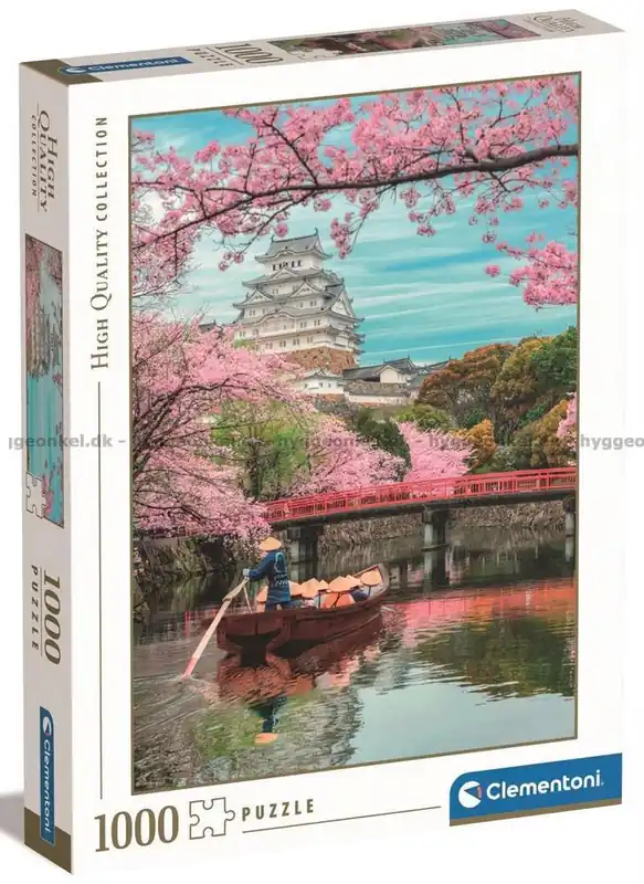 Japan Himeji-slottet på våren, 1000 bitar - Snabb leverans