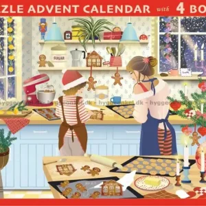 Julkalender Advent - Julmys i köket, 4x250 bitar - Bra pris