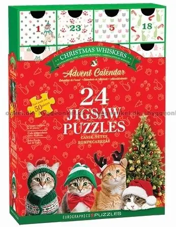 Julkalender Julekatter, 24x50 bitar | Superpris