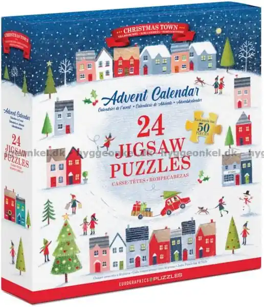 Julkalender Julstaden, 24x50 bitar - Enkel beställning