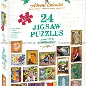 Kundfavorit - Julkalender Modern konst, 24x50 bitar