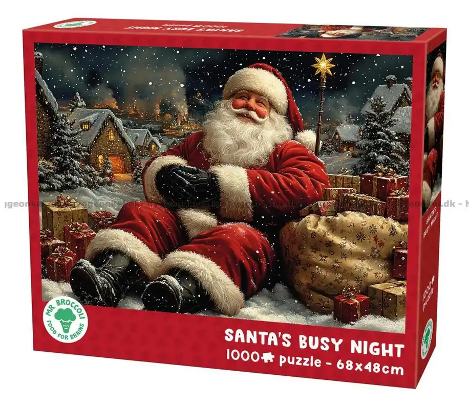 Jultomtens hektiska natt, 1000 bitar - Få kvar i lager