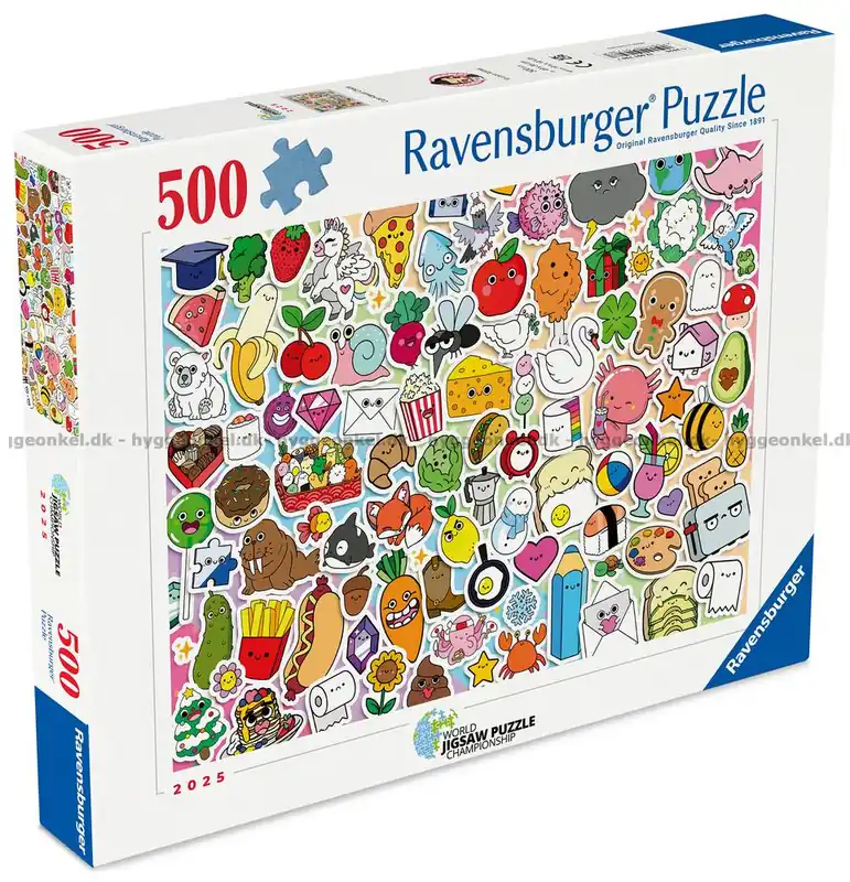 Kawaii Färgglada söta figurer, 500 bitar - Fynd