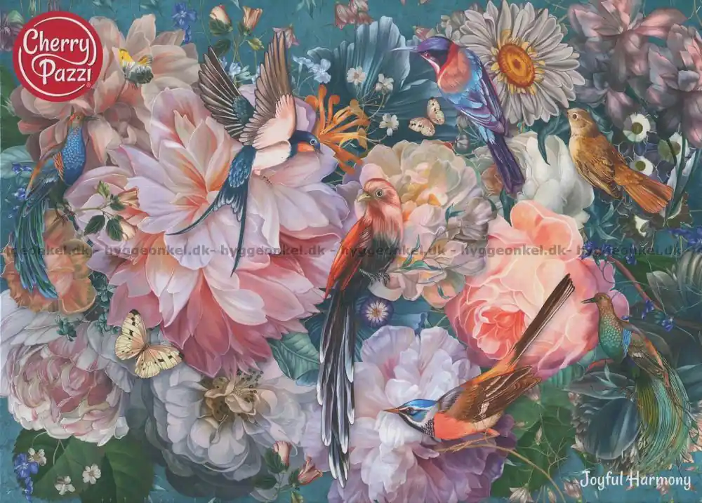 Kampanj | Kolibrier bland blommor, 2000 bitar