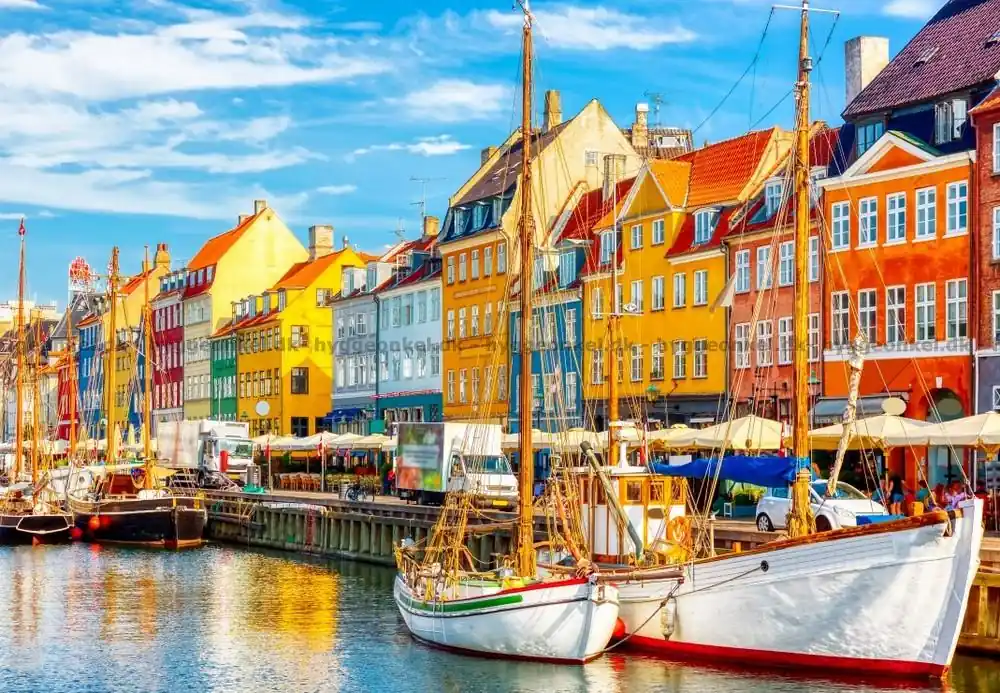 Köpenhamn Sommardag i färgstarka Nyhavn, 1000 bitar - Missa inte erbjudandet