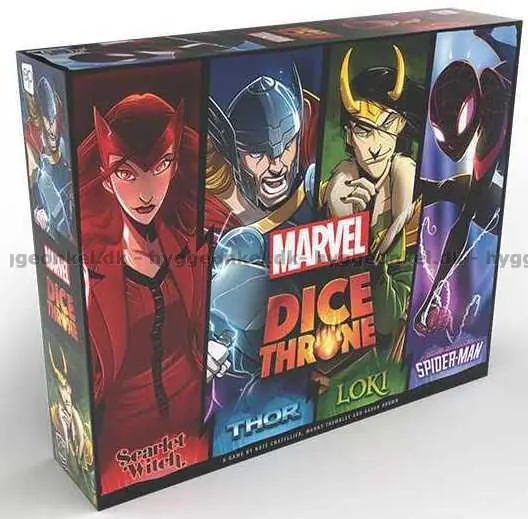 Bara idag | Marvel Dice Throne 4-Hero Box (Scarlet Witch, Thor, Loki, Spider-Man)