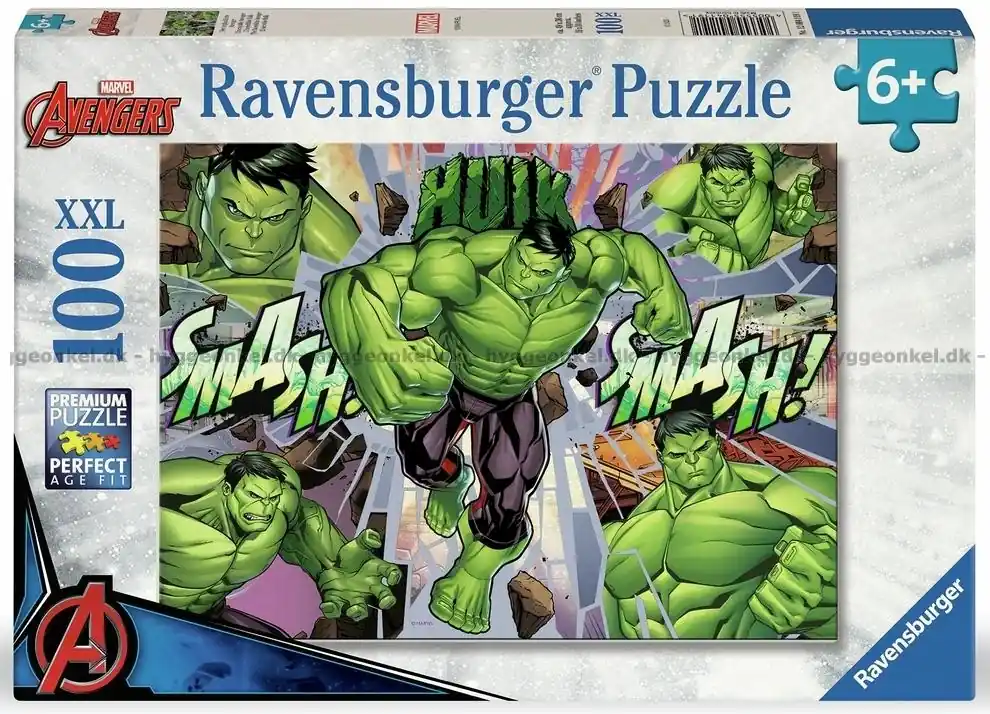 Marvel Avengers - Hulk, 100 bitar | Kanonpris