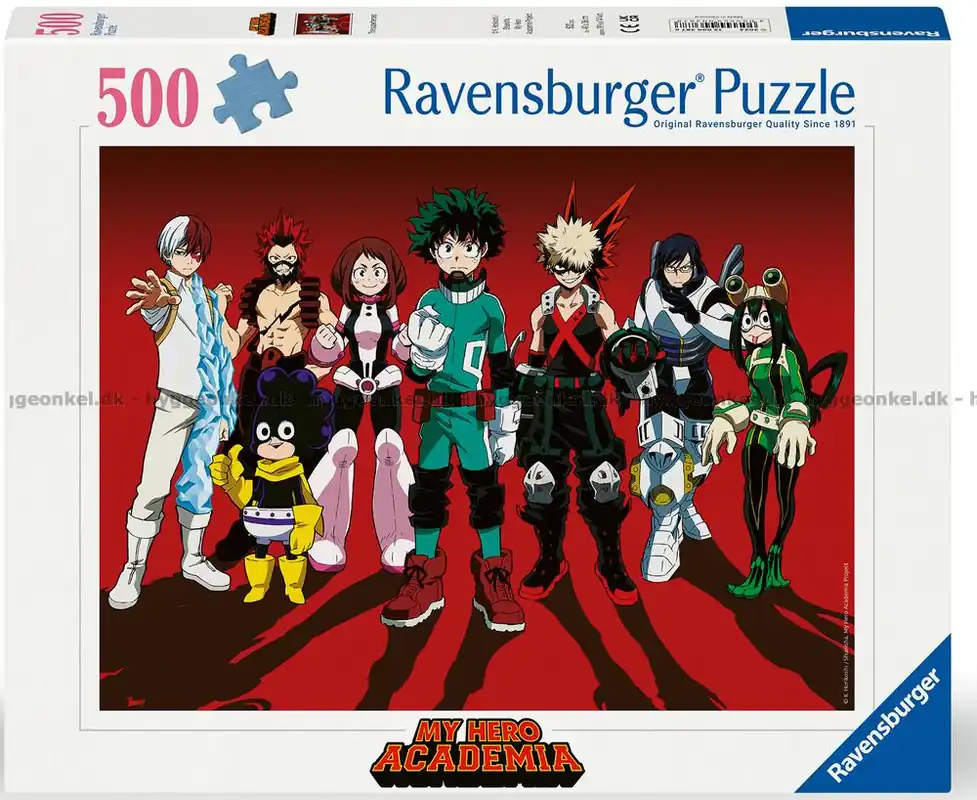 Beställ direkt - My Hero Academia, 500 bitar