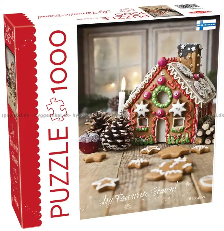 Gratis retur - Mysigt pepparkakshus, 1000 bitar