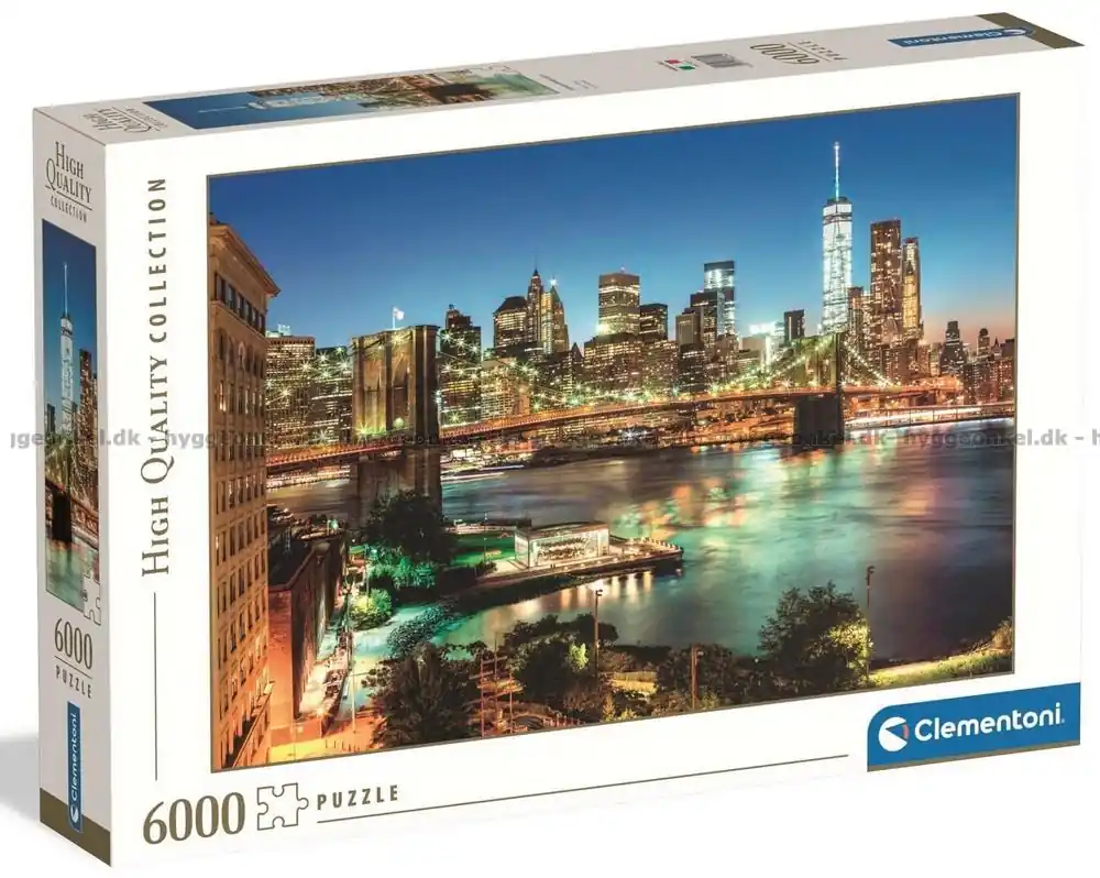 Premium - New York Brooklyn Bridge vid skymning, 6000 bitar