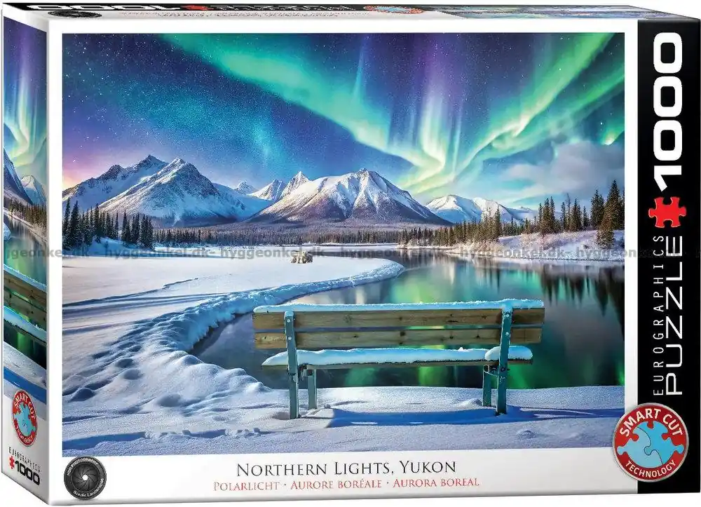 Norrsken över Yukon, Kanada, 1000 bitar - Snart slut