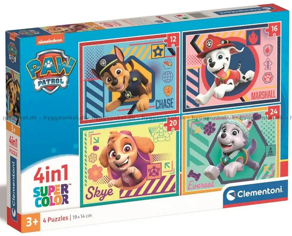 Köp nu | Paw Patrol, 4 i 1, 12 bitar