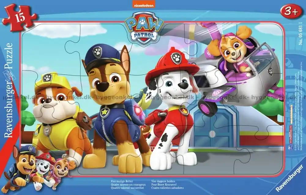 Nyligen lanserat - Paw Patrol Fantastiska fyran - Rampussel, 15 bitar