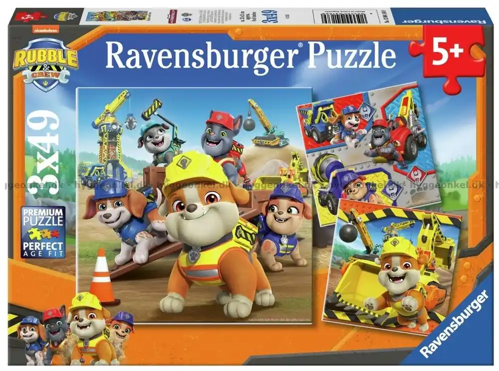 Paw Patrol Rubble & Crew, 3x49 bitar - Försäljningssuccé