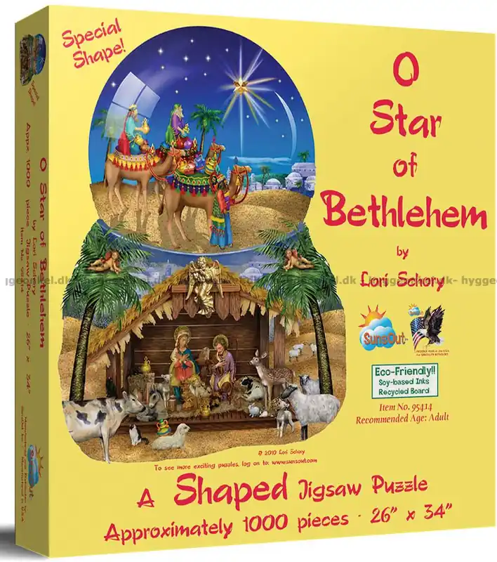 Schory Julnatt i Betlehem - Format motiv, 1000 bitar - Rabatter