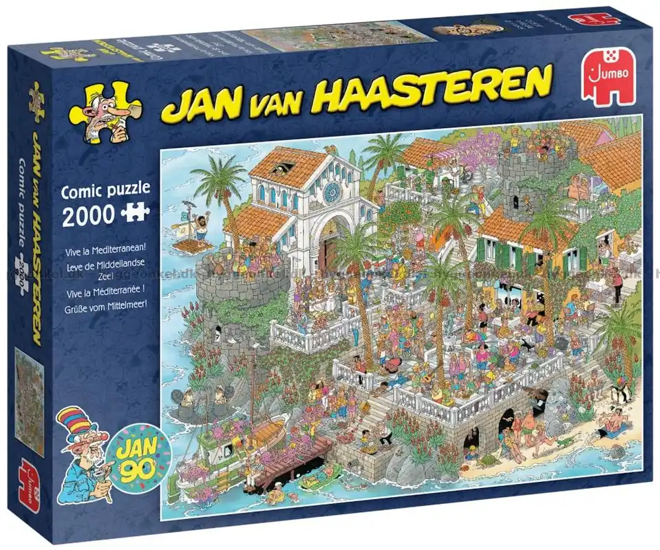 Semesterkaos vid Medelhavet, 2000 bitar - Rekommenderas