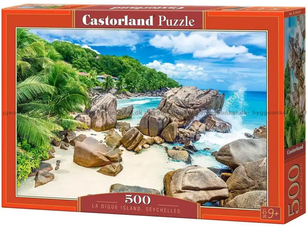 Seychellerna La Digue Island, 500 bitar | Populär