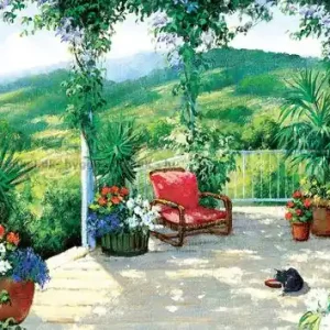 Tillverkarpris | Sommardag på verandan - Panorama, 1000 bitar