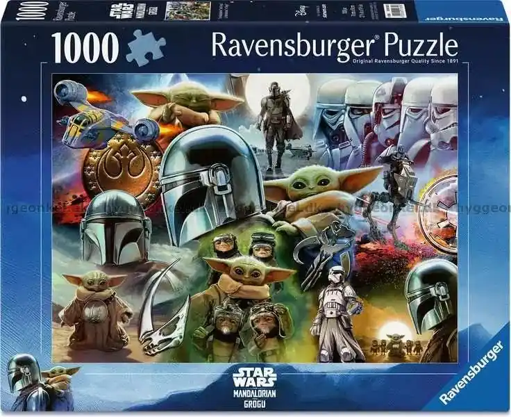 Star Wars Mandalorian och Baby Yoda, 1000 bitar | Toppkvalitet