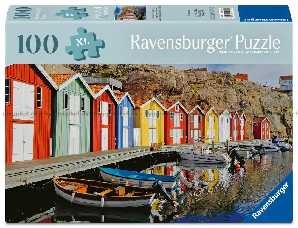 Sverige Färgglada hus, 100 bitar | Toppkvalitet