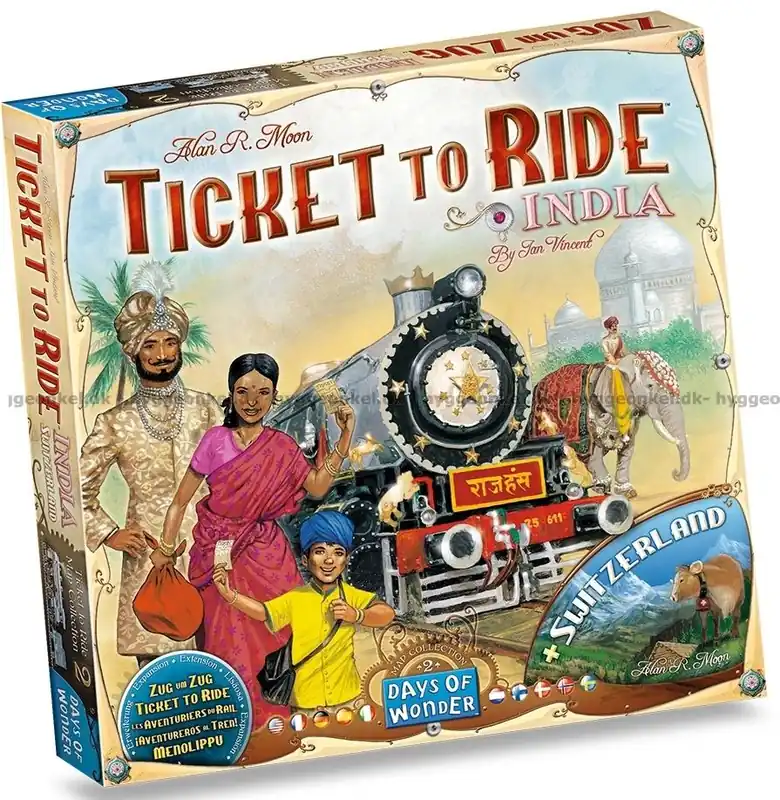 Missa inte - Ticket to Ride India & Switzerland