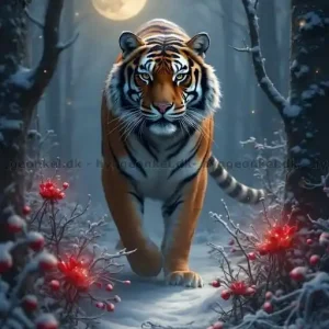 Tigern i vinterlandskapet, 1000 bitar | Mycket populär
