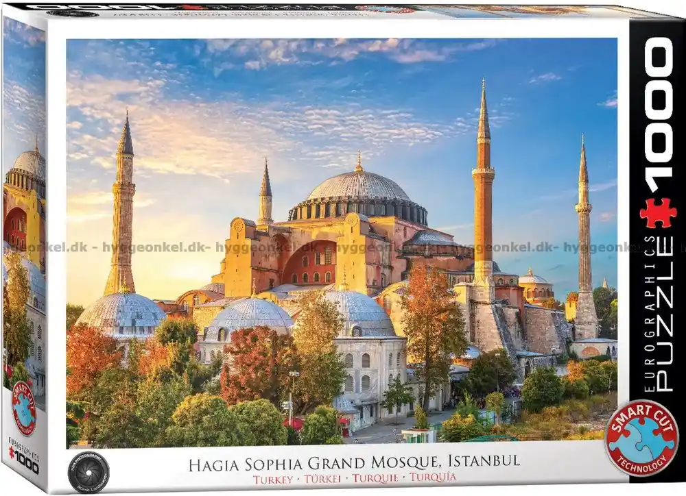 Turkiet Hagia Sophia i gyllene ljus, 1000 bitar - Mycket populär