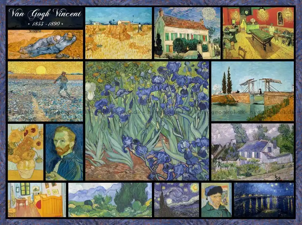Klar att skickas | Van Gogh Collage, 2000 bitar