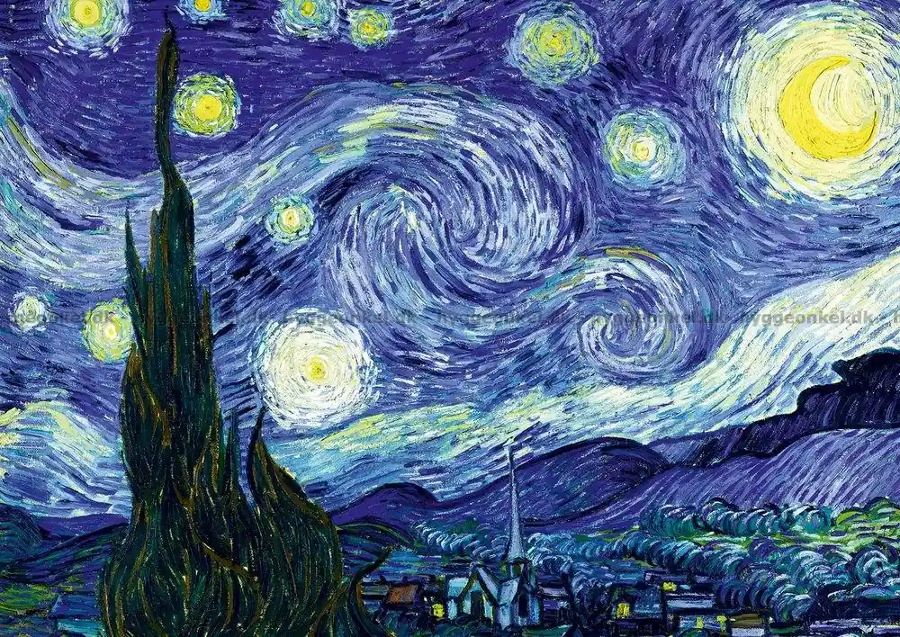 Missa inte | Van Gogh Stjärnklar natt, 1889, 2000 bitar