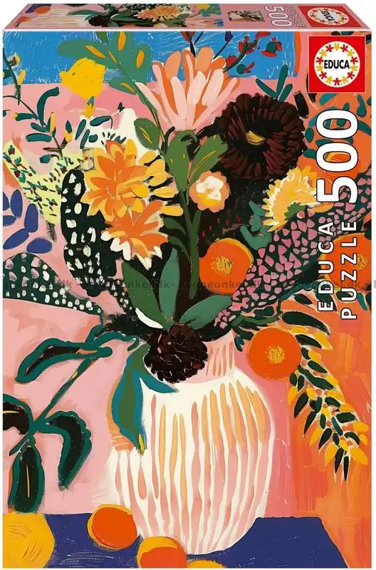 Bra pris just nu - Vasen med vilda blommor, 500 bitar